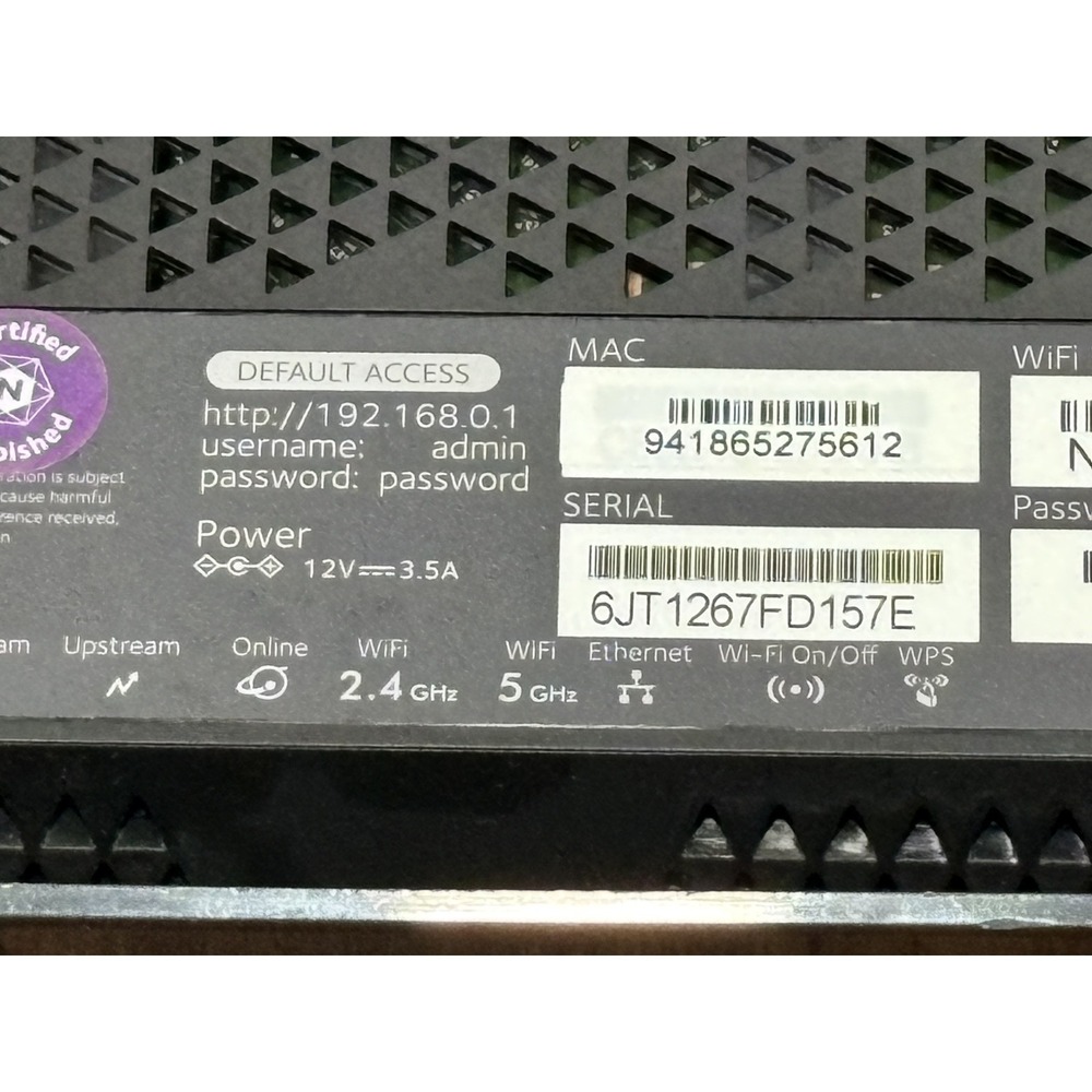 NETGEAR Nighthawk DOCSIS 3.0 Cable Modem Router C7000v2 - Picture 14 of 15